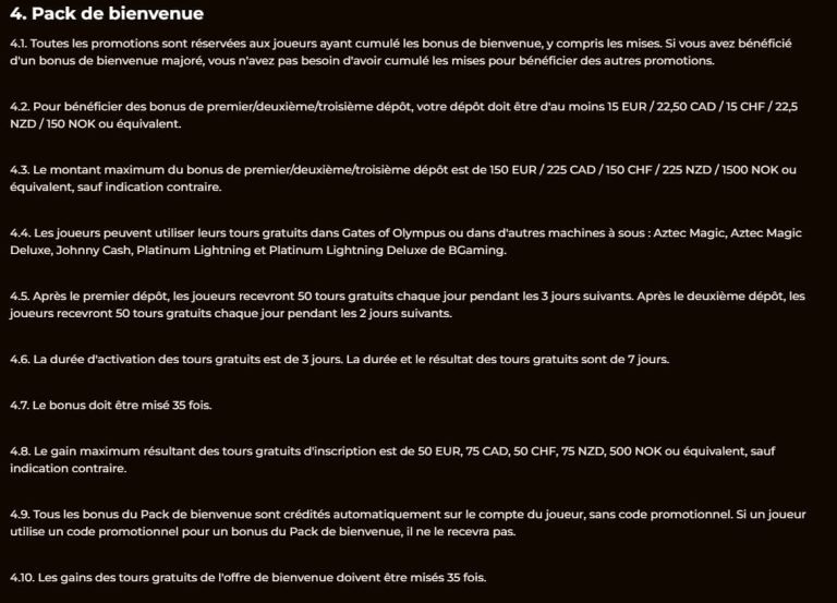 Rolldorado Casino bonus bienvenue