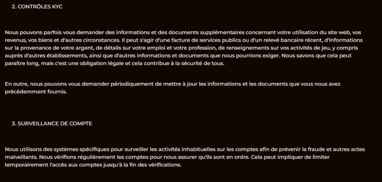 Rolldorado Casino protection données